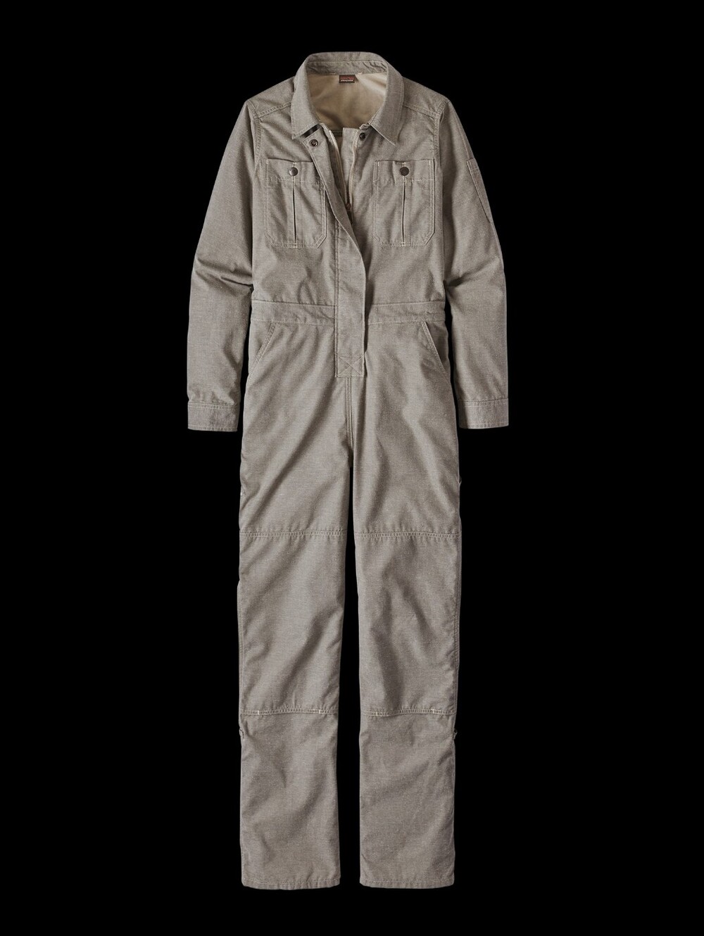 Patagonia Women's Utility Jumpsuit in Light Gray-Taupe